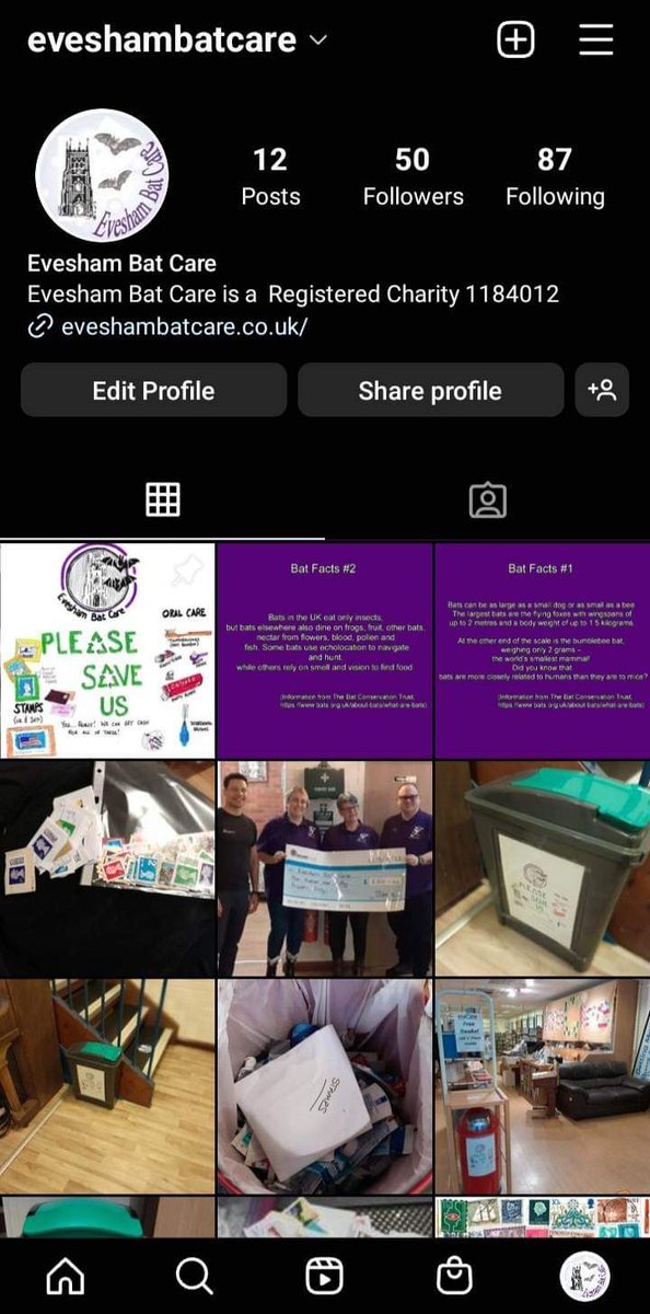 #FunFact #BatFans 
We have reached our 50th Follower on Instagram. So if you use Instagram why not give us a like by searching eveshambatcare
Thanks! #MoreSocialMedia #BatsNeedFriends #BatCareNetwork #FiftyWholePeople