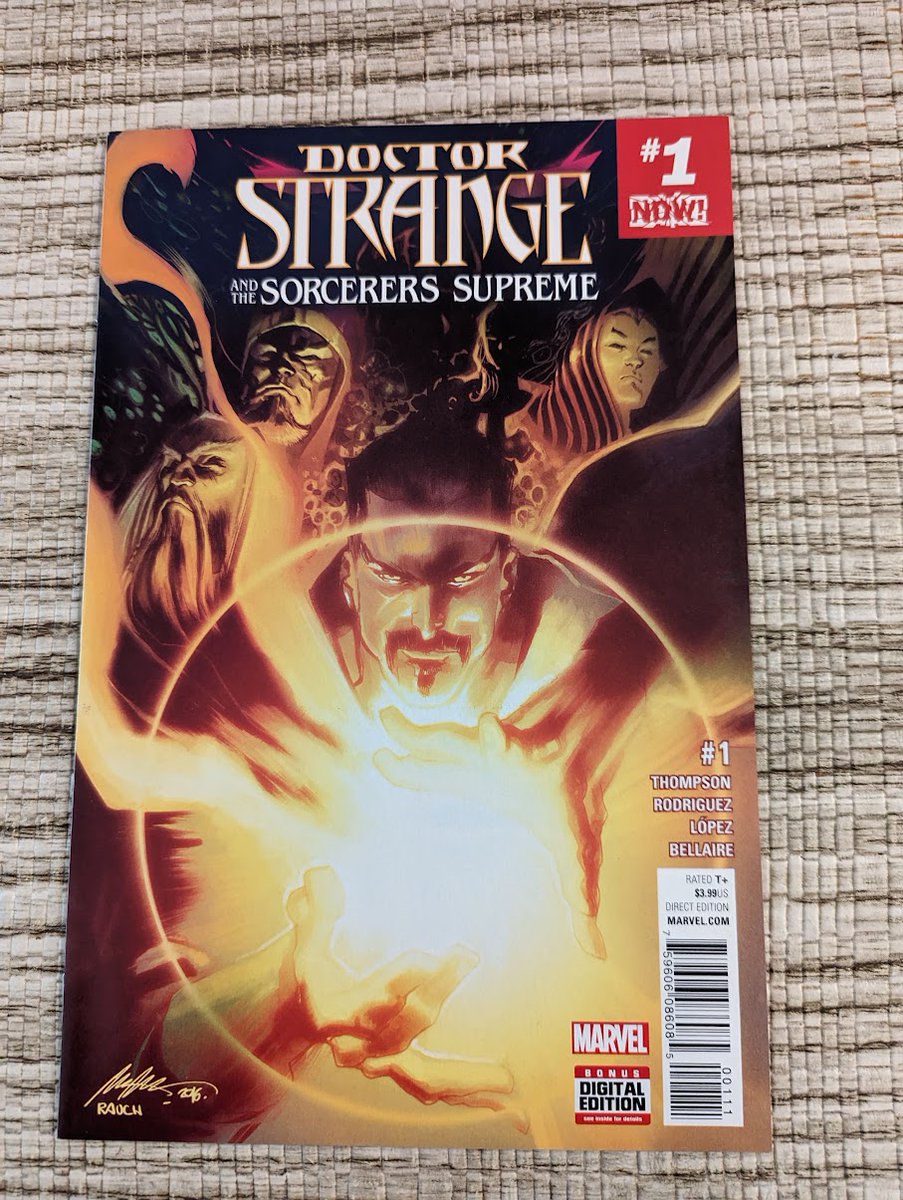 JIMMY'S RECENT PURCHASE: #DoctorStrange and the #SorcerersSupreme.  Issue 1.   #RobbieThompson, writer. and #JavierRodriguez, artist.  Who is the new group of sorcerers?