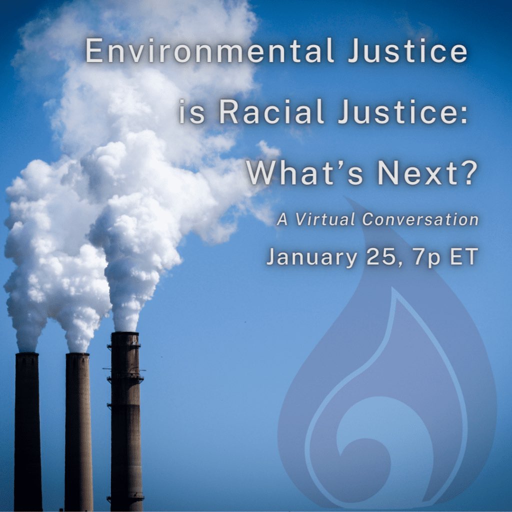 Environmental Justice is Racial Justice: What’s Next?

A Virtual Conversation | January 25 at 7p ET

Click link below for information and to register. 

bit.ly/3j4uNhM
