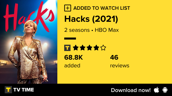 I've just started following Hacks (2021) tvtime.com/r/2H4zO #tvtime