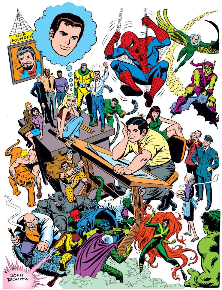 Happy Birthday to Jazzy Johnny Romita Sr.! 

It’s hard to imagine Spider-Man as a character without his innovations to the look and mythos. You could write a book about how expertly he adapted ASM after Ditko. 
His influence can still be felt everywhere you see Spidey today. https://t.co/nGyD3Hc1fV