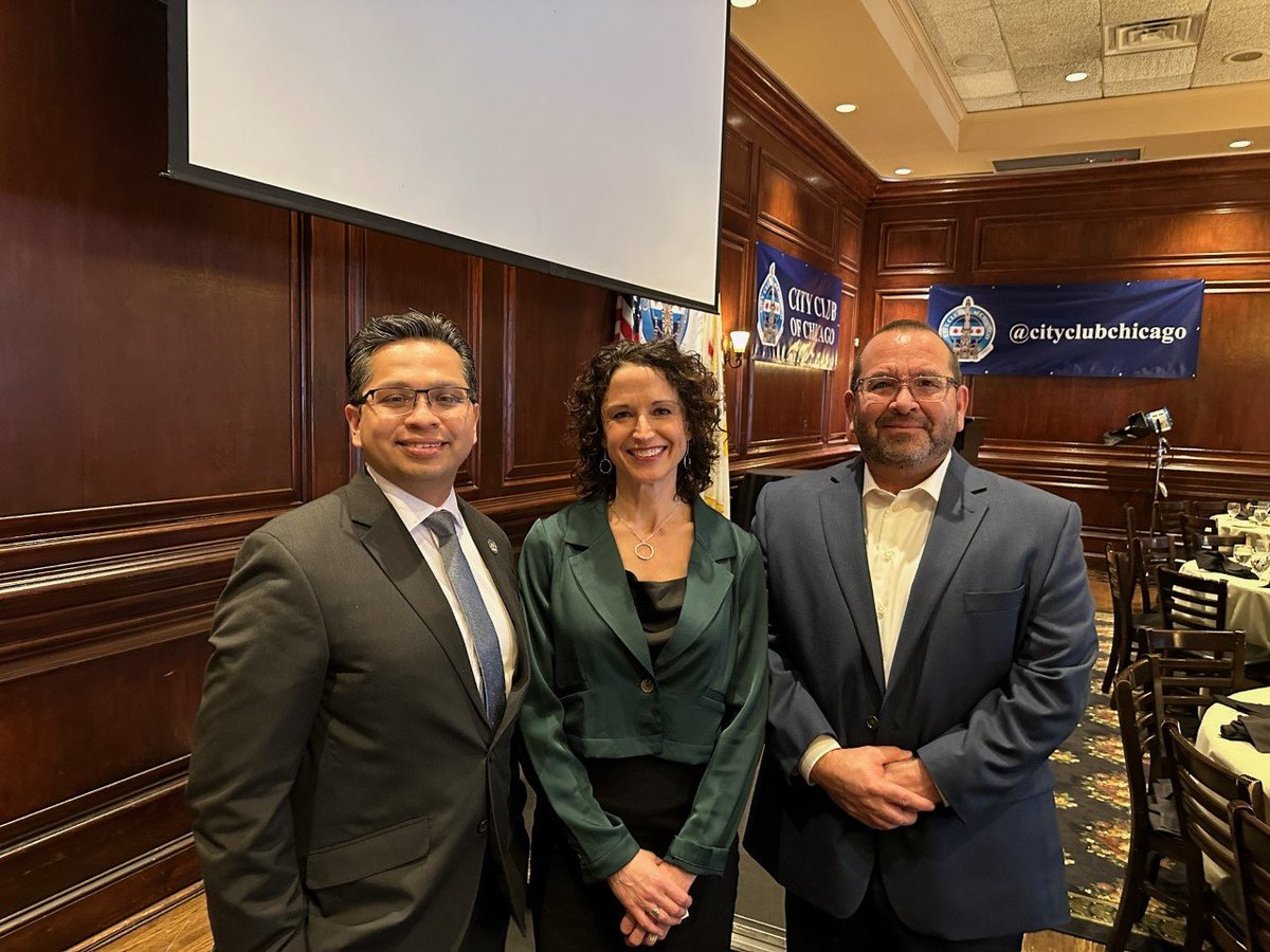 SCH Executive  Director, Joseph Lopez and Board President Paul Lopez with City of Chicago Dept of Housing Comissioner <a href="/marisa_novara/">Marisa Novara</a> during her remarks on "A Racial Equity Approach to Affordable Housing"  We thank Commissioner Novara for her continued partnership and leadership!