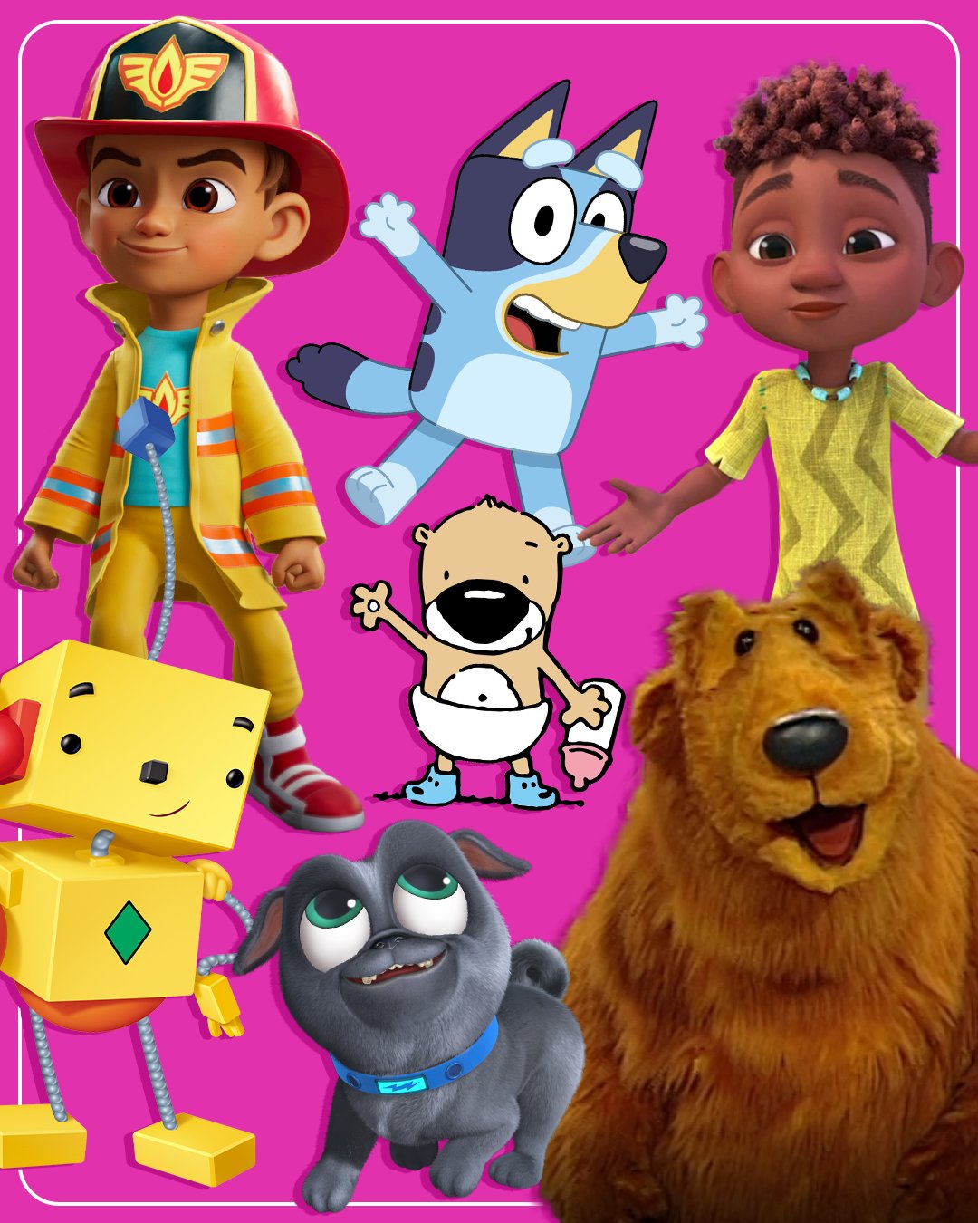 Disney Junior on X: "Hmm… there's something all of these characters have in  common, but we're just not quite sure what it is 👀 Can you and your family  figure it out?