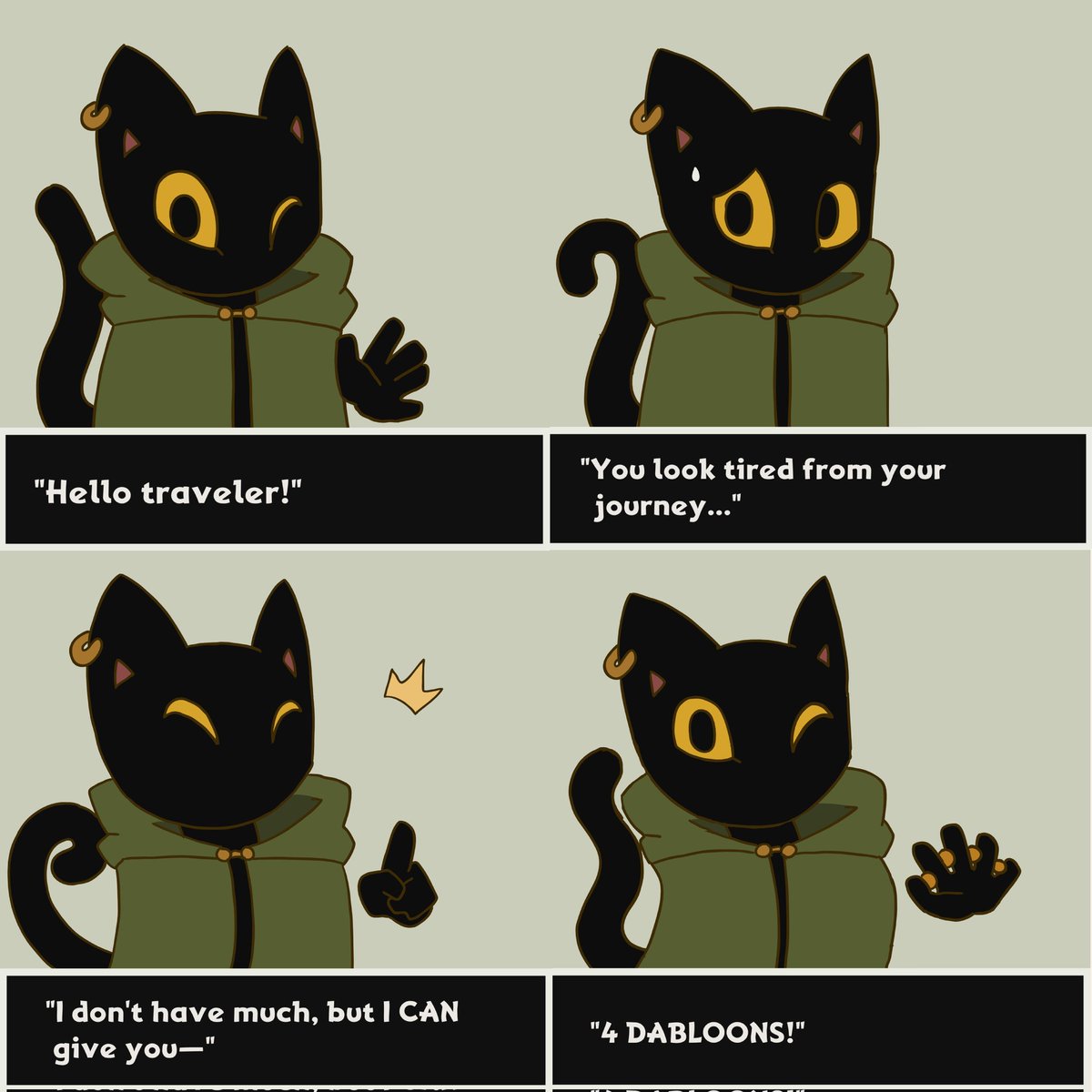 Metasaki's tweet image. I miss dabloons cat... Animation on my Tiktok ✨🐈🪙 #animation