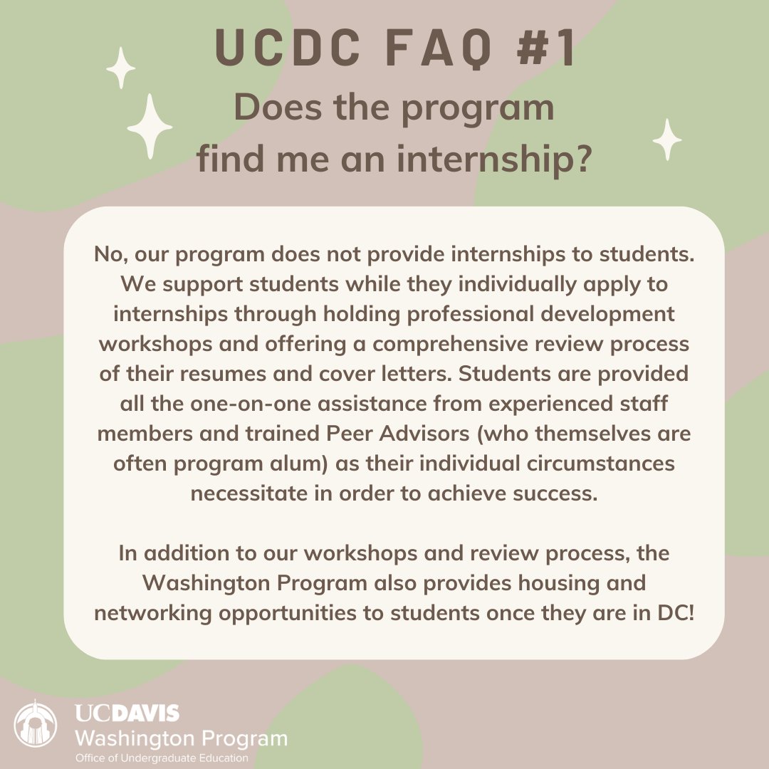 ucdwashington's tweet photo. Here are a few frequently asked questions about UCDC!

If you're interested in Summer 2023, make sure to apply by January 27 at 11:59 PM.

#UCDC #UCDavis #AggiePride #OurUCDavis #AggiesinDC https://t.co/egMfKjOEMJ