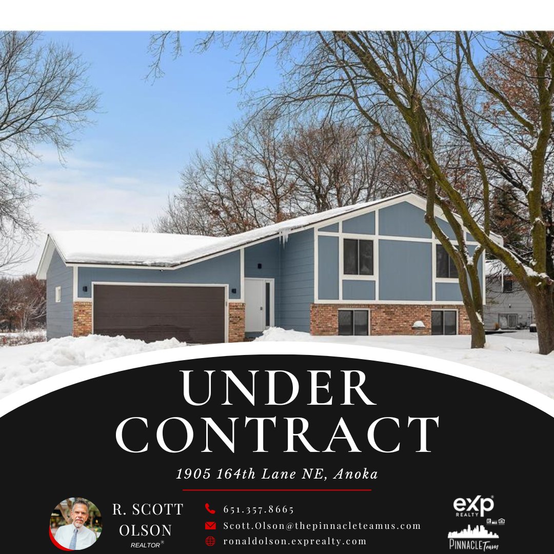 Under Contract

An Offer was ACCEPTED! It is NOW Under Contract!

@R.ScottOlson #R.ScottOlsonRealtor #CountdowntoClosingDay #AnokaMN #PinnacleTeamMN #EXPRealty #UnderContractwithR.ScottOlson