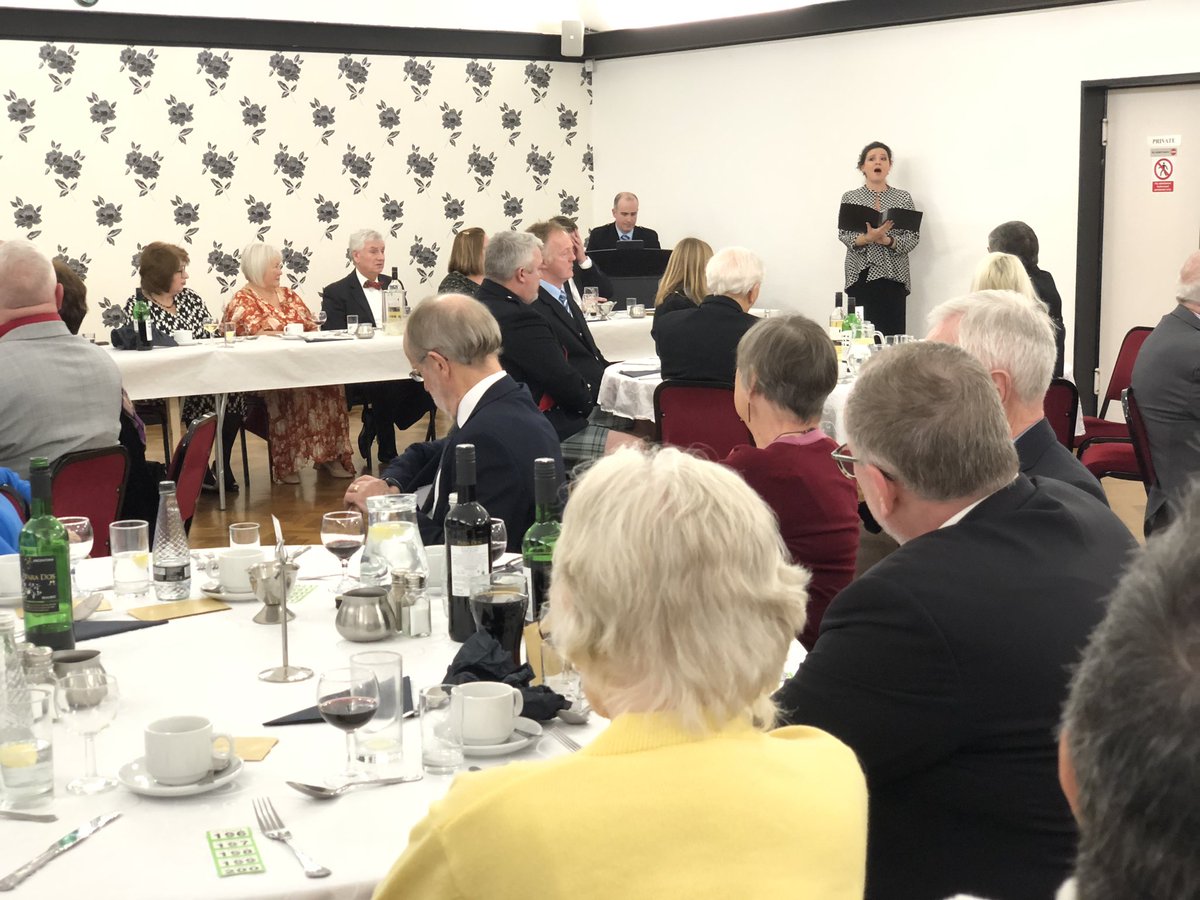 We’re enjoying a performance by Sarah Fox &amp; David Barnard at our Burns Night event!