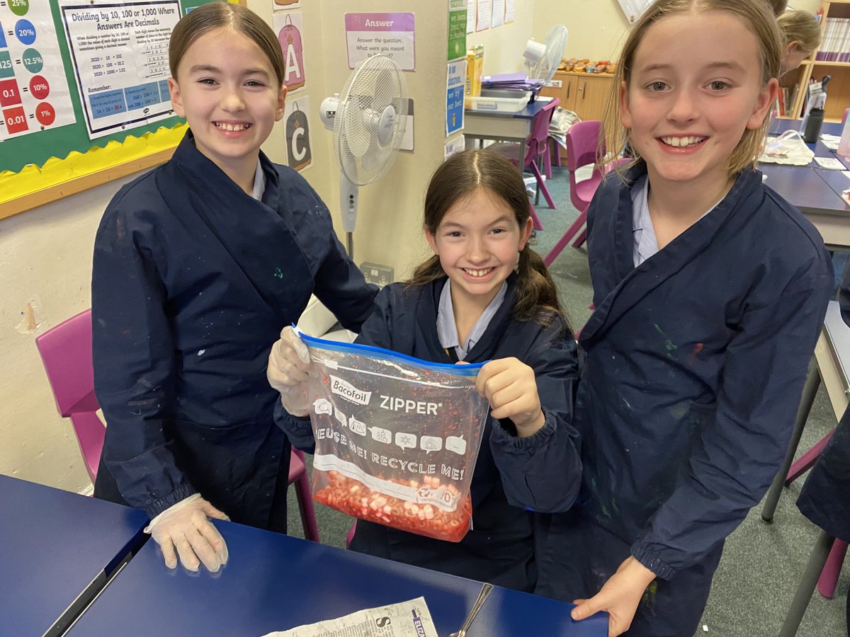 Year6BHillGirls's tweet image. Year 6 had lots of fun in science today. We made blood as part of our study of the circulatory system. Red blood cells, white blood cells, plasma and platelets were all included in our exciting recipe! #welovescience #circulatorysystem