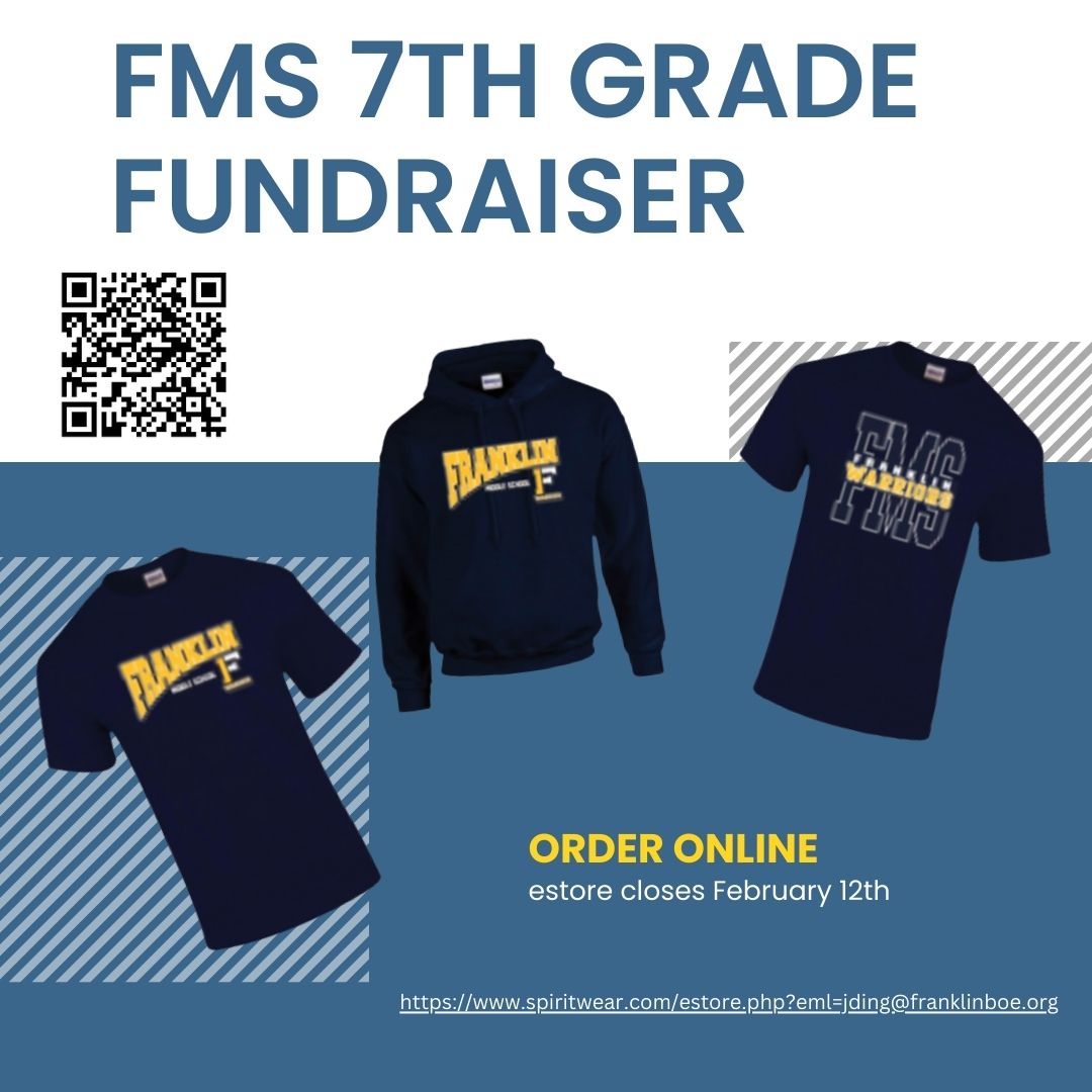 MsDingSGS_FTPS's tweet image. FMS 7th Grade Class is raising funds for our class trip to iPlay America! Help us out by ordering a t-shirt or a hoodie. Items will be delivered to SGS a week after the e-store closes. spiritwear.com/estore.php?eml…
@SGS_FTPSchools @MrSheffrin_FTPS @KellyVPFMS_FTPS @FMS_FTPSchools