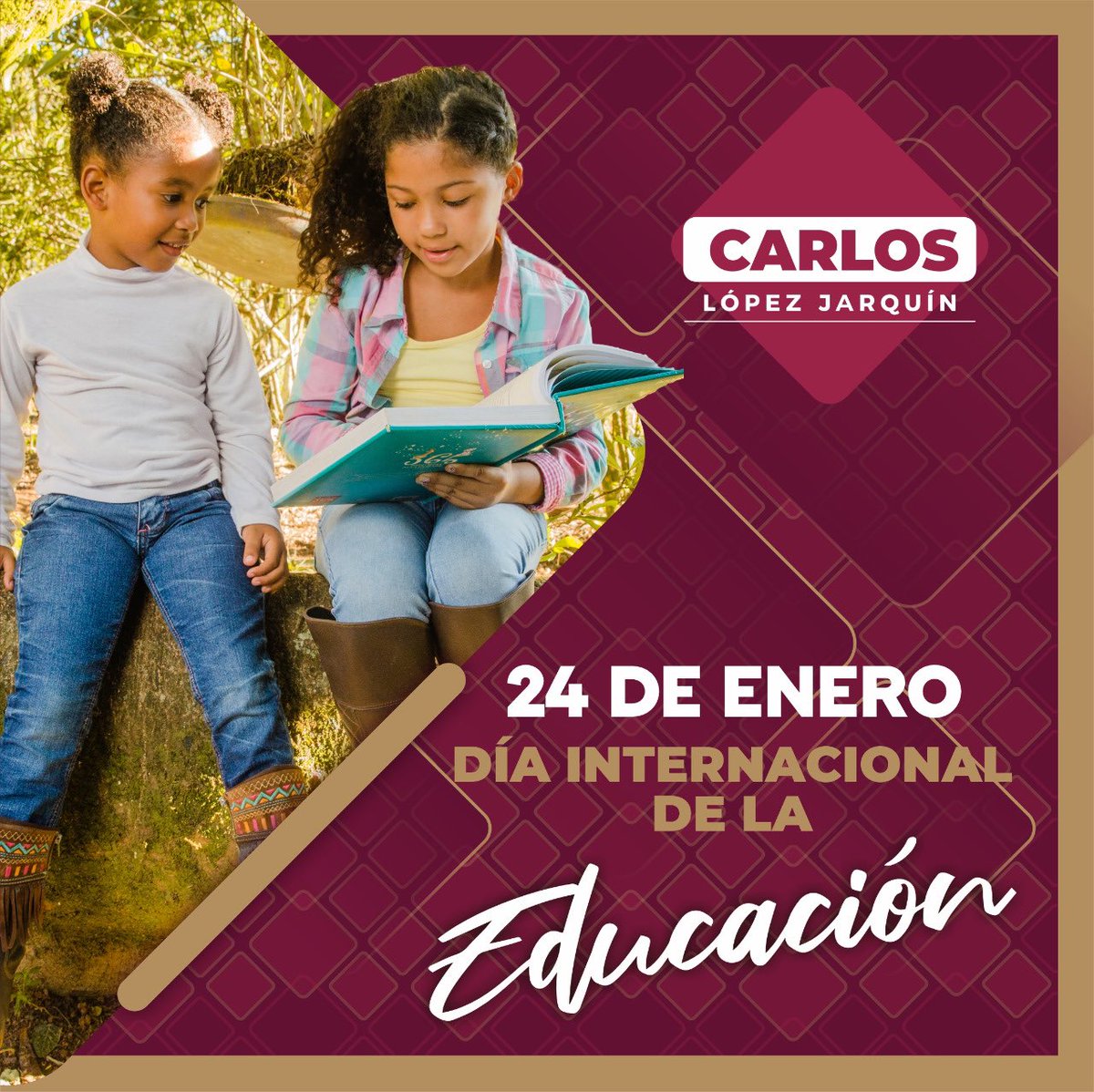 CarlosLopez_LJ's tweet photo. #DíaInternacionalDeLaEducación 📚 Luchamos por el buen desarrollo de nuestras hijas o hijos, a partir de una #EducaciónDeCalidad. 
¡Somos la #JuventudQueTransforma! 
#NoPodemosFallar 
#EsMomentoDelPueblo https://t.co/IUHHnUG9JS