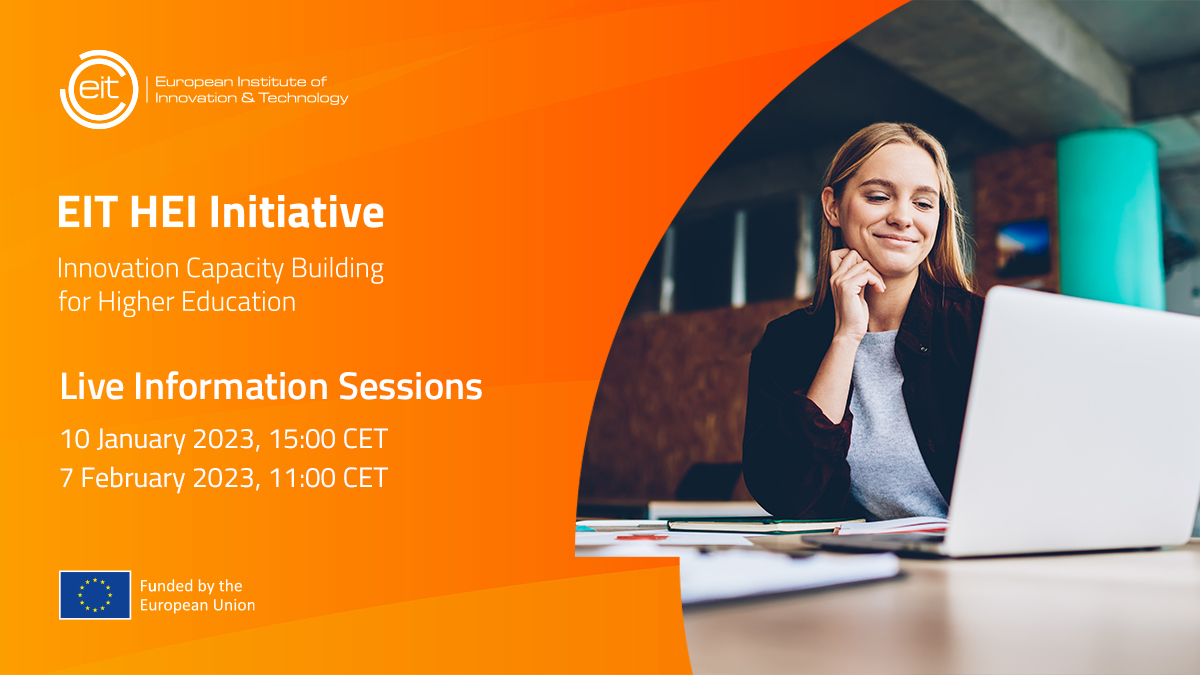 Our final Info Session💻 takes place on 7 February!

This will be the last opportunity to ask questions to the <a href="/EITeu/">European Institute of Innovation & Technology</a> HEI Initiative team ahead of the deadline for submissions to our third call for proposals on 28 February!⏳
 
Register now➡️ lyyti.fi/reg/Call3infos…
