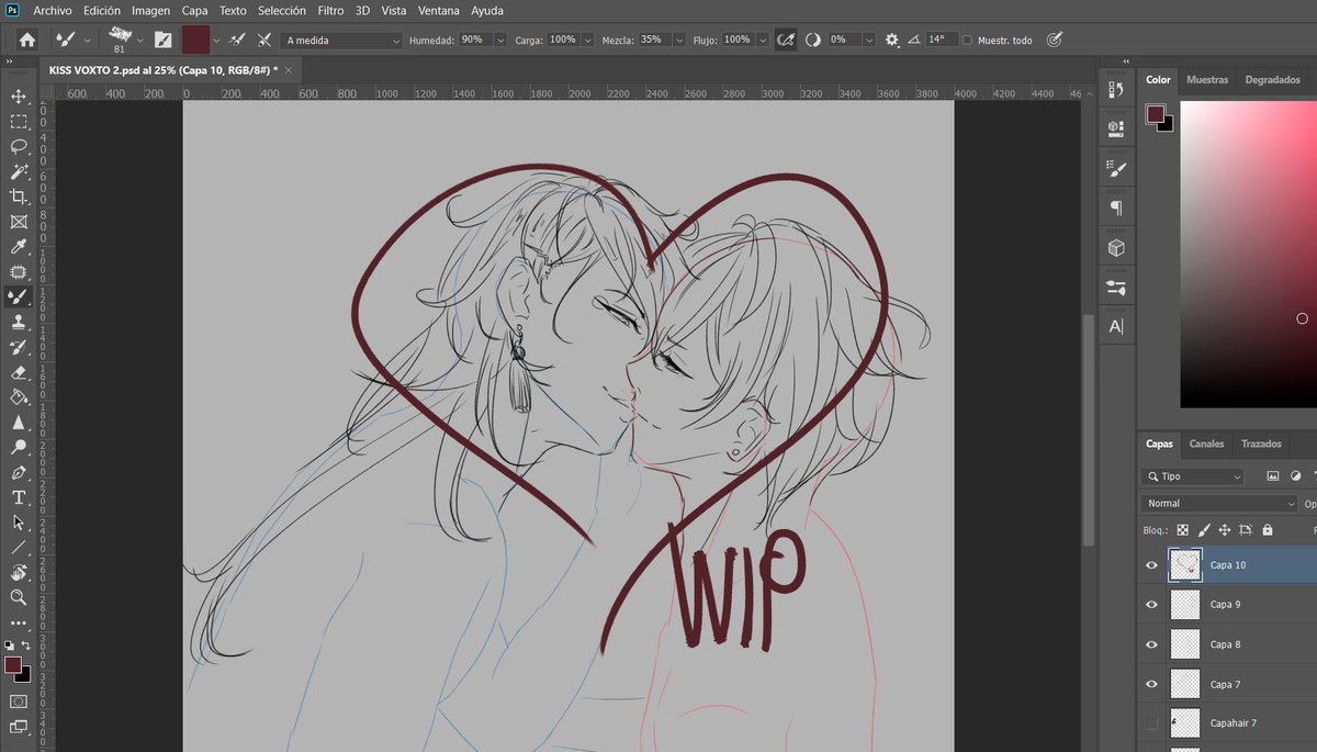 _momito_'s tweet photo. It's North pole cold in Japan tonight, so I'm warming up sketching some #voxto 

#sketch #akumavox #shoto #VoxAkuma #digitalart #shxtou #fanart #wip #art https://t.co/TVCFvJdQDc