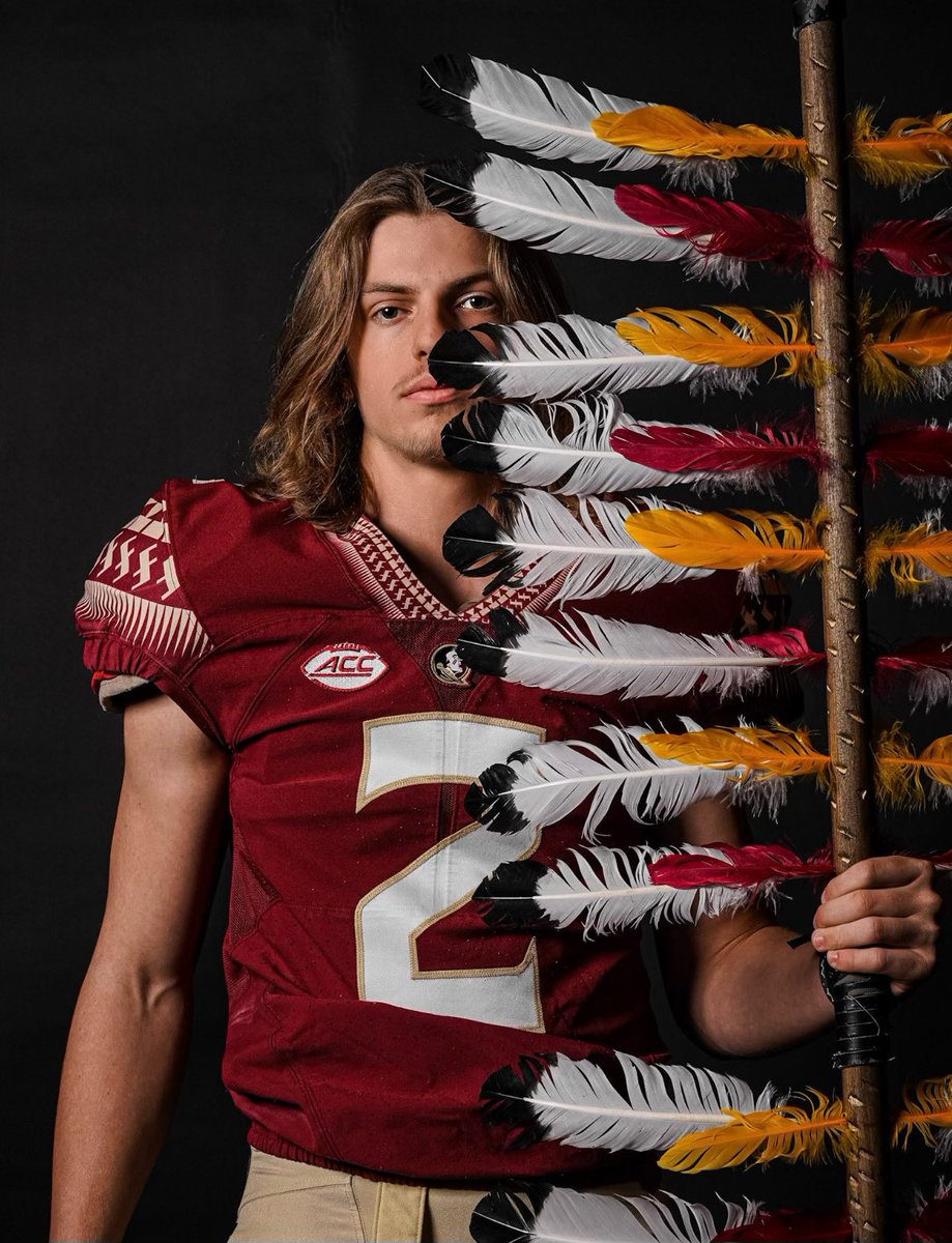 HBurch_KIOTT's tweet photo. FSU Junior Day!  Thankful for the opportunity to meet the coaching staff and learn more about this amazing program. @FSUFootball @FSU_Recruiting @Coach_Norvell @Coach_Tokarz @Coach_Eleyssami @CoachShot21 @VisionQb @PlayBookAthlete @NCEC_Recruiting @CSmithScout @RussellvilleFB https://t.co/XfyMfpJ698