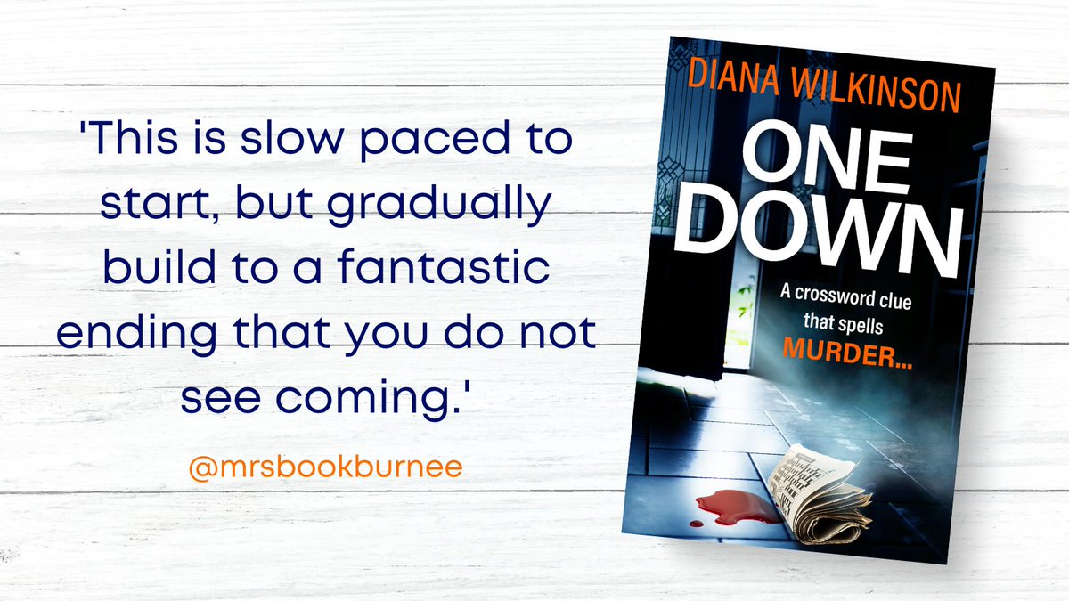 BoldwoodBooks's tweet image. 'This is slow paced to start, but gradually build to a fantastic ending that you do not see coming.' says @mrsbookburnee about #OneDown by @DiWilkinson2020  instagram.com/p/CnxE1FeqHFw/ 

Pick up a copy today ➡️ amzn.to/3SWOOCT