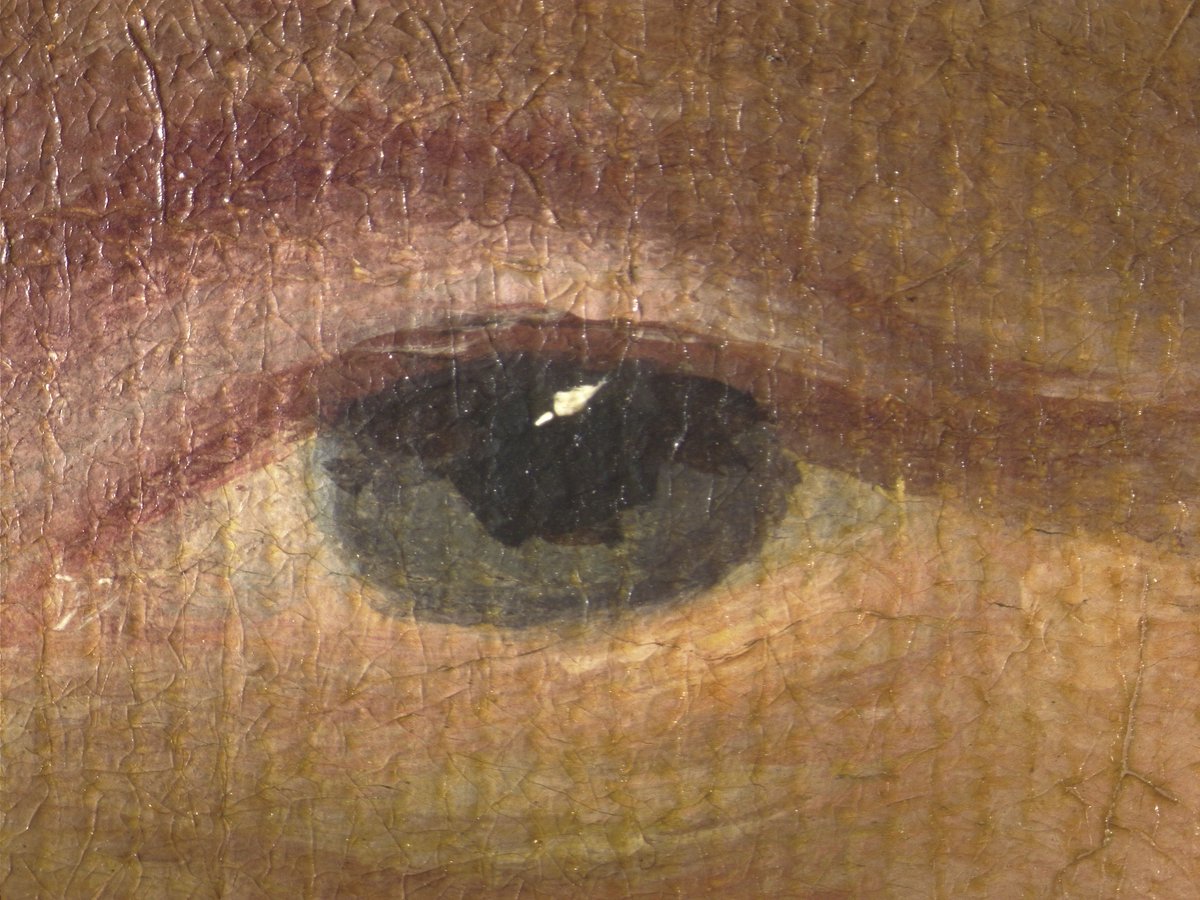 Enjoying the leica floorstand microscope! #historicenvironmentscotland;#paintingsconservation