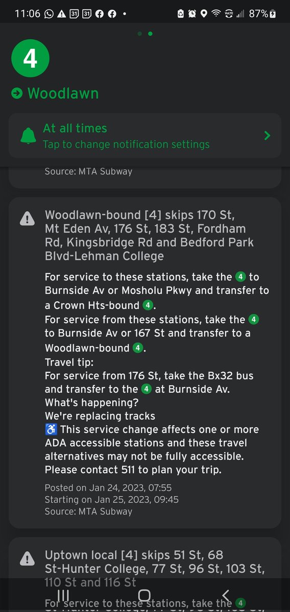 BigLil62's tweet photo. @NYC_DOT this does not make sense. How can you disrupt service simultaneously in the same street? @althea4theBX please help.  We have no uptown service at 170th St without having to first travel downtown.  This is an inconvenience. https://t.co/SQthHKYeqo