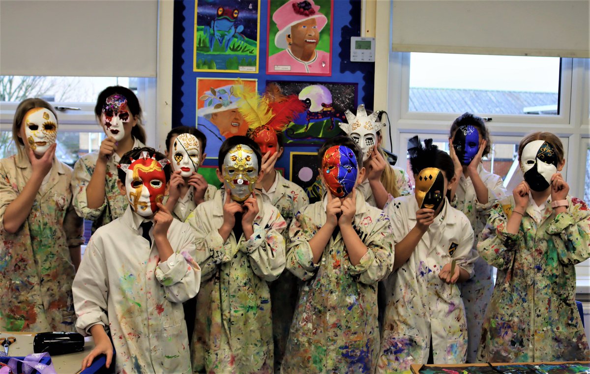 BallardSchool's tweet image. Upper Prep Art have created these incredible venetian masks as part of their current module. We think they are very impressive, albeit quite scary... 

#BallardArts #Art #VenetianMask #Venetian #Colour #MadeAtBallard #Prep