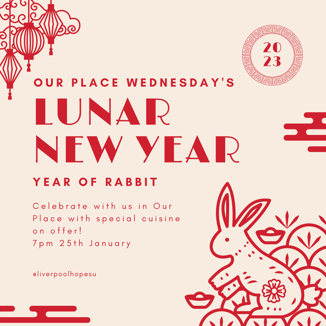 LHSU_President's tweet photo. Happy Lunar New Year to all of our students at @LiverpoolHopeUK !! The SU will will be in OurPlace tomorrow night giving out freebies!! https://t.co/aOVPbACLOQ