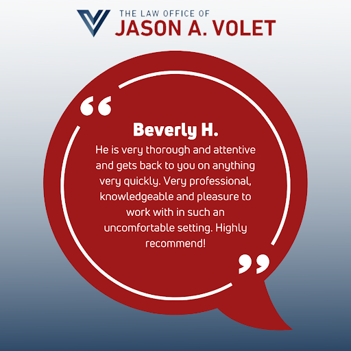NJCrimAttorney's tweet photo. Hi Beverly, thank you for the wonderful recommendation! 

At The Law Office of Jason A. Volet, we believe communication is key. Thank you for trusting us with your case. We are so glad we could be of assistance. https://t.co/NtdVOYVJ43