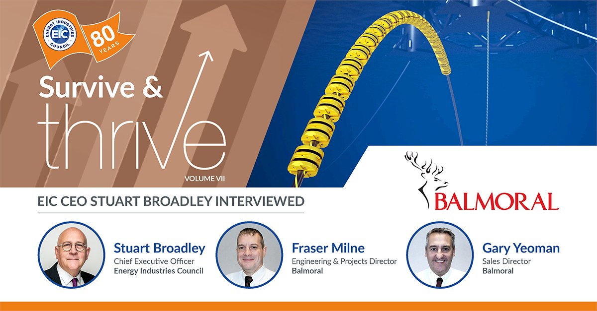 <a href="/BalmoralOEnews/">Balmoral</a>'s decision to invest 3% of revenues in R&amp;D is bearing fruit

Their in-house ‘Discovery Unit’ rolls out next-gen buoyancy module technology #IntegralPlus

Benefits clients with reduced cost and lower installation times/emissions

#eicsurviveandthrive
<a href="/TheEICEnergy/">The EIC</a>