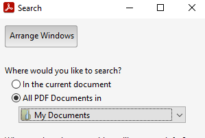 thelkteam's tweet photo. A quick #LKTip for projects involving multiple PDFs today! Did you know that you can search them all at once? Just make sure they're all in the same folder, then open Advanced Search under Edit in Acrobat Reader, point to the right folder and enter your search term. Easy! 🔍 https://t.co/n2Xr2fOfFg