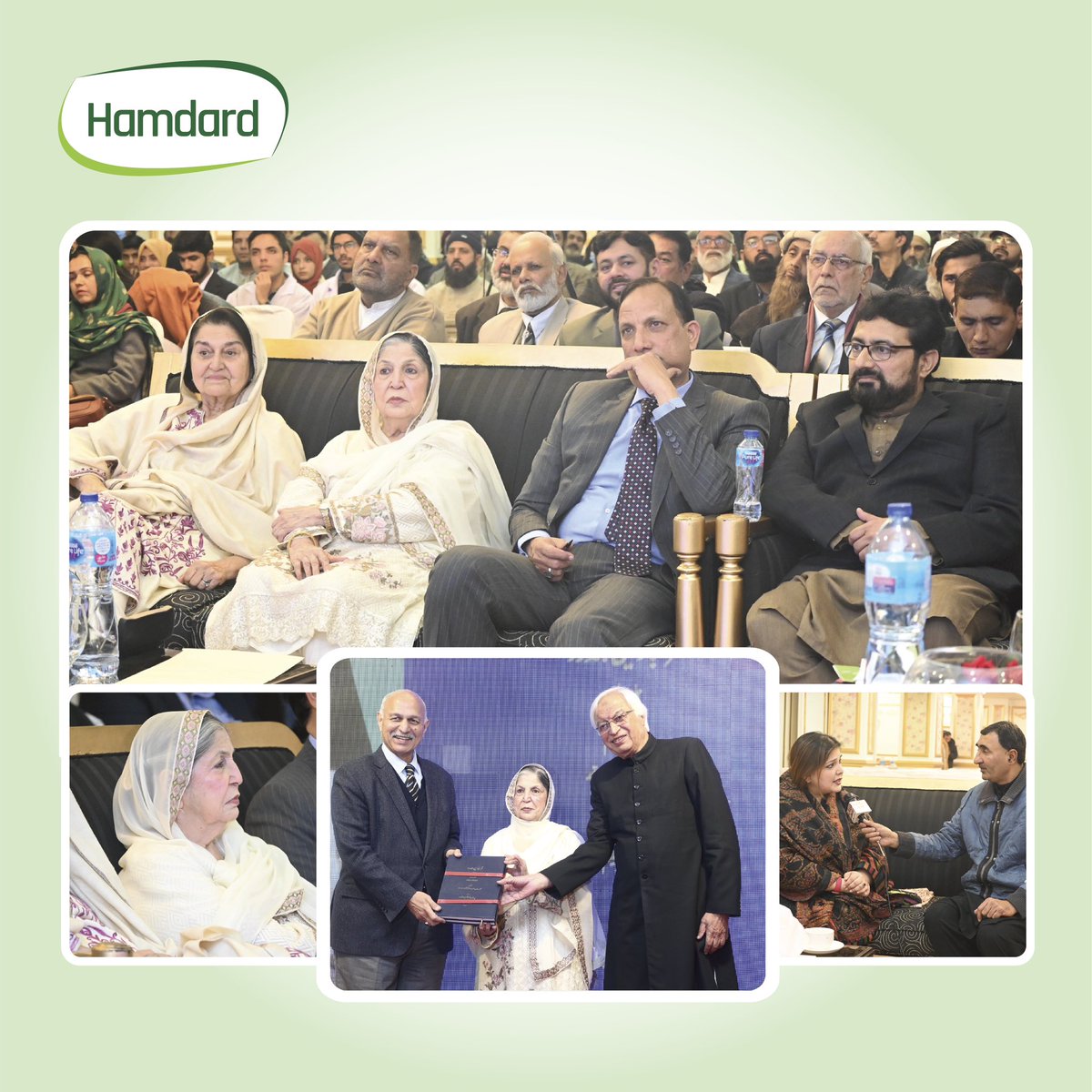 Hamdard_PK's tweet photo. To refresh the memories of Shaheed Hakim Mohammed Said, a ceremony was held in Islamabad. On this occasion, the re-launching of Qarabadin Hamdard book, a work of Greek medicine, was also organized. Honorable President of Hamdard Group, Ms. Sadia Rashid also graced the event https://t.co/lBFRAWbVSt