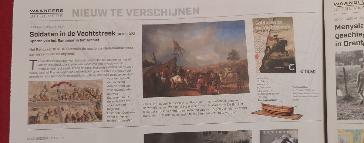 wavandijk's tweet photo. Leuk om ons boek @RHCVV over het Rampjaar in de Vechtstreek terug te zien in de voorjaarscatalogus van #Waanders #1672 https://t.co/MB11E71kgi