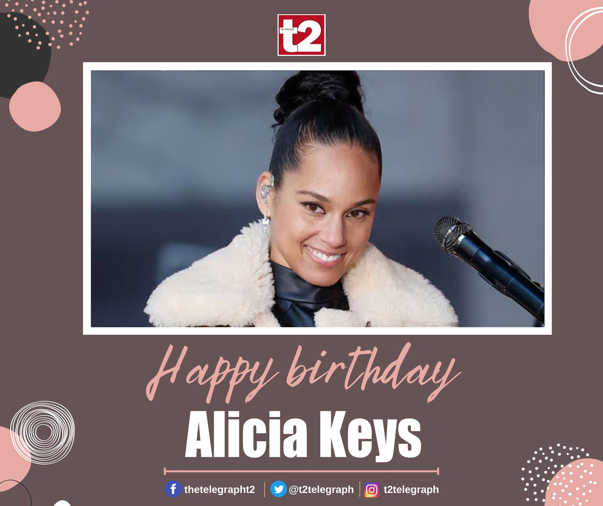 Happy birthday Alicia Keys. Your music strikes a fine balance between fragile and fiery notes. 