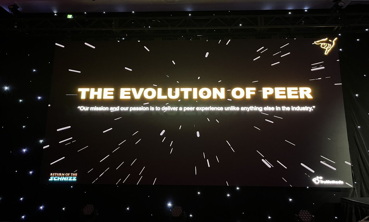 TruMethods's tweet photo. The evolution of peer… look for a new on-boarding experience, program managers, and new dedicated resource for winners circle. #schnizzfest https://t.co/VpWMy0S9c4
