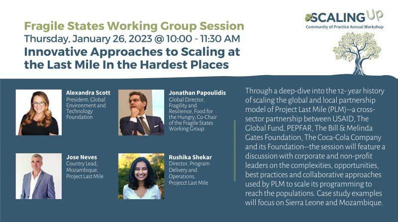 JPapoulidis's tweet photo. Excited to host our @ScalingUpCoP #fragilestates annual meeting this Thursday to learn about @projectlastmile's fascinating scaling approach-- leveraging global + last mile delivery capacities, financing &amp; partnerships➡️@USAID @GlobalFund @PEPFAR @BillGates @CocaCola 

Register⬇️ https://t.co/bgkahz6Zrq