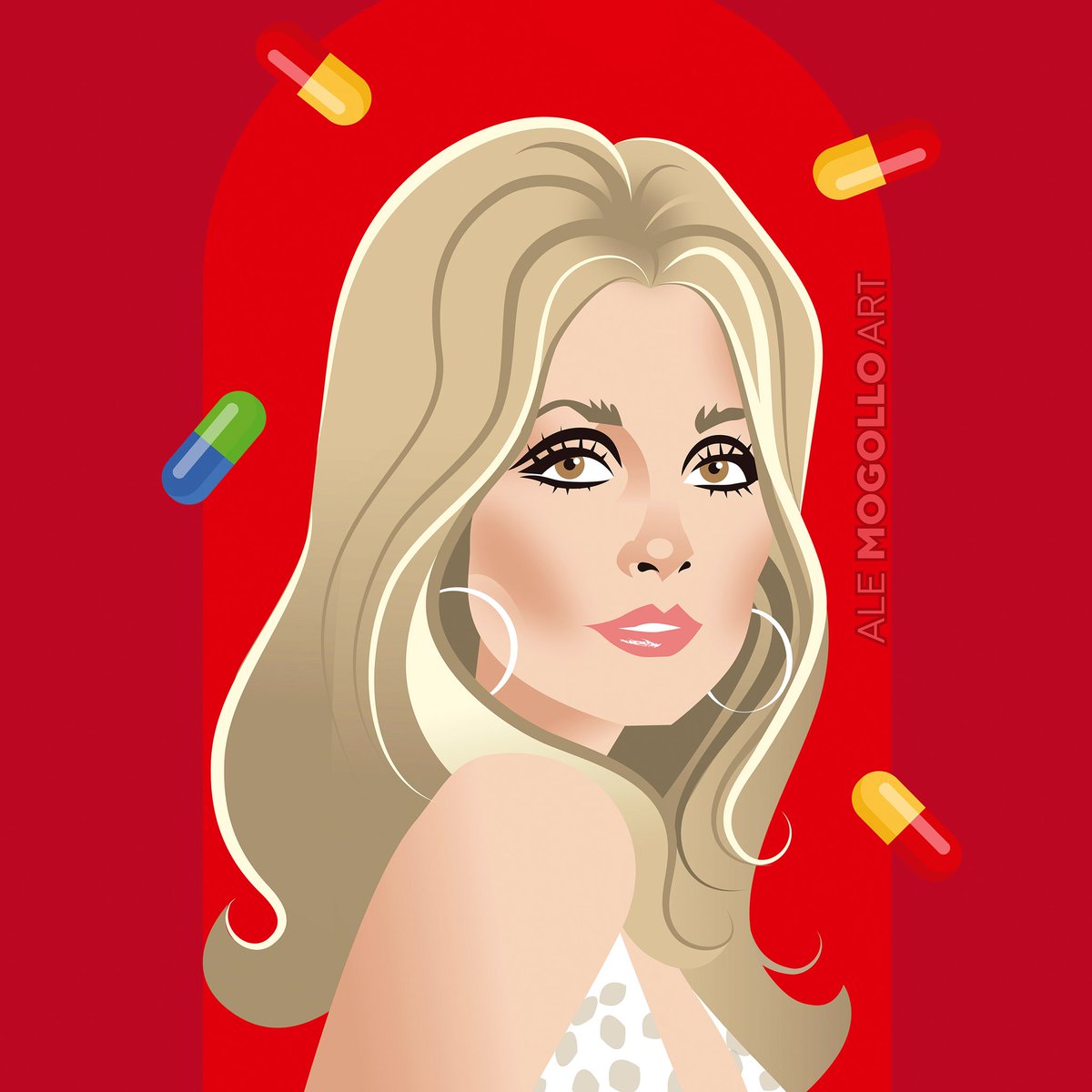 Remembering the wonderful Sharon Tate on her birthday. She would’ve turned 80 today. Here as Jennifer in camp classic Valley of the Dolls💊
#sharontate #valleyofthedolls #Dolls #jacquelinesusann #bornonthisday #alejandromogolloart