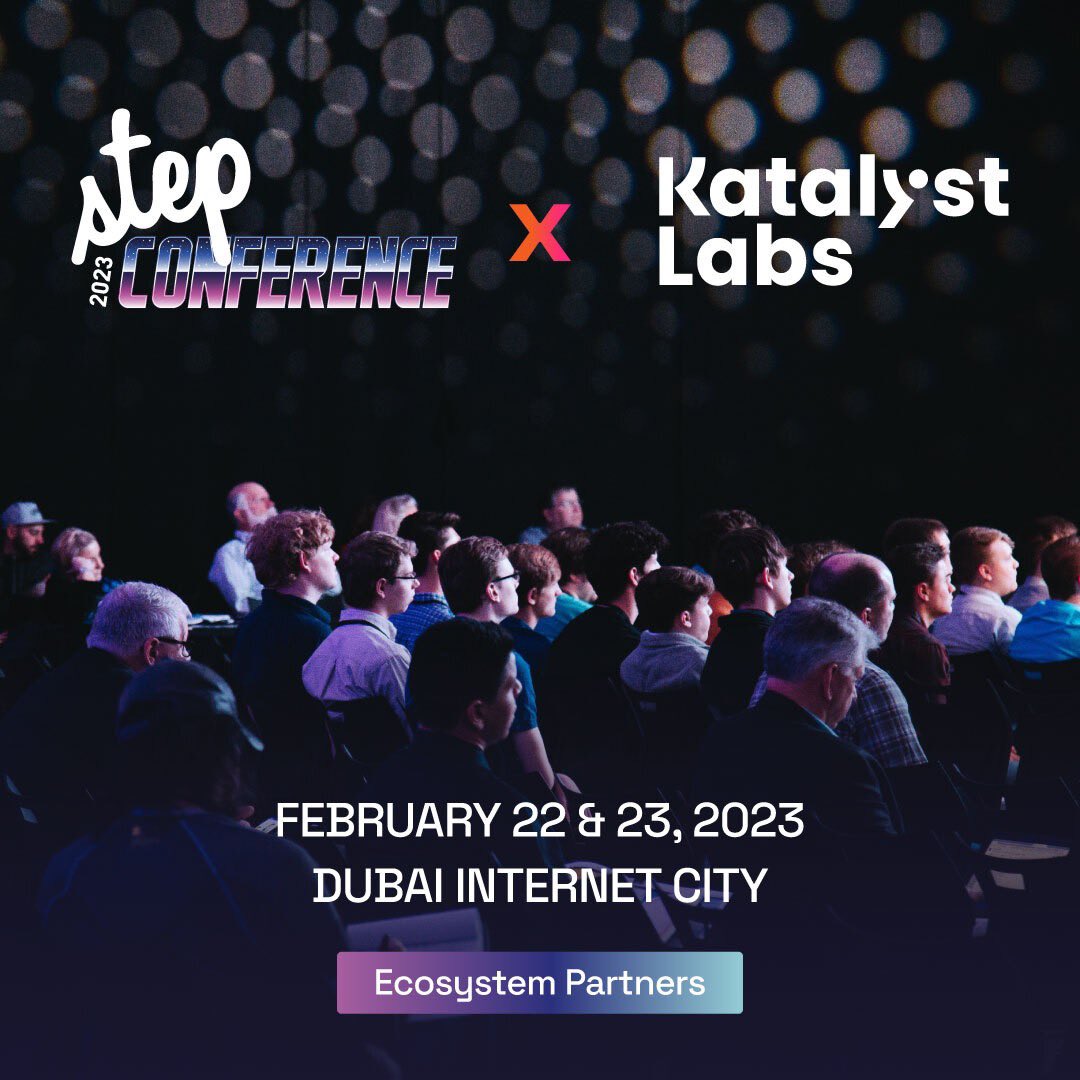 LabsKatalyst's tweet image. Katalyst Labs is proud to be an Ecosystem Partner for the Step Conference on 22nd-23rd Feb 2023 in Dubai.

With 2 days of ground breaking conversations and countless prospects for networking, #Step2023 is an opportunity to put your company on the global map!
