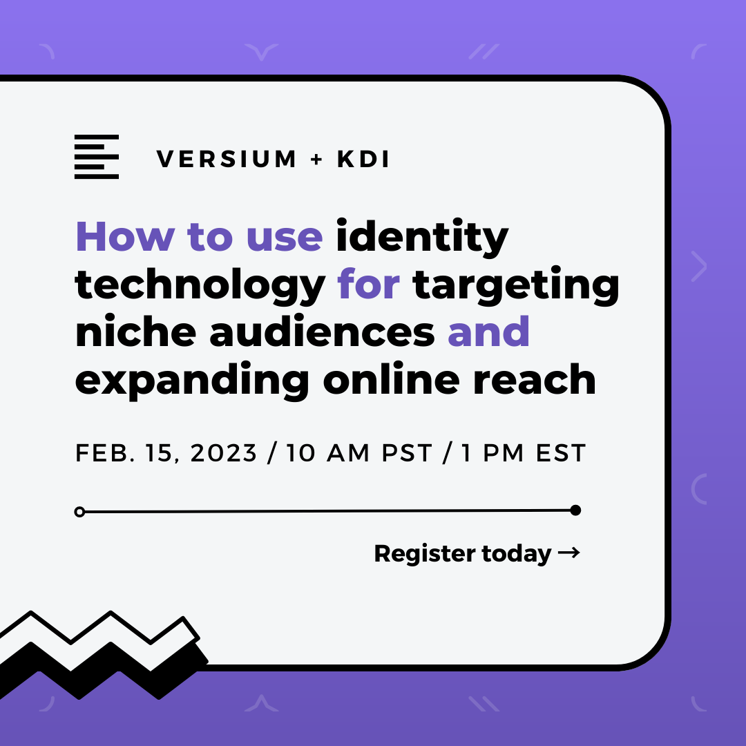 versiumsocial's tweet image. 💻 Explore the significant impact of #B2B2C data audience segments. Join us and the KDI team on Wednesday, Feb. 15th at 10 AM PST / 1 PM EST.

🔗 Register now: bit.ly/3WxSgpd

#versium #b2b #b2c #data #dataenhancement #dataenrichment #firstpartydata #identitygraph