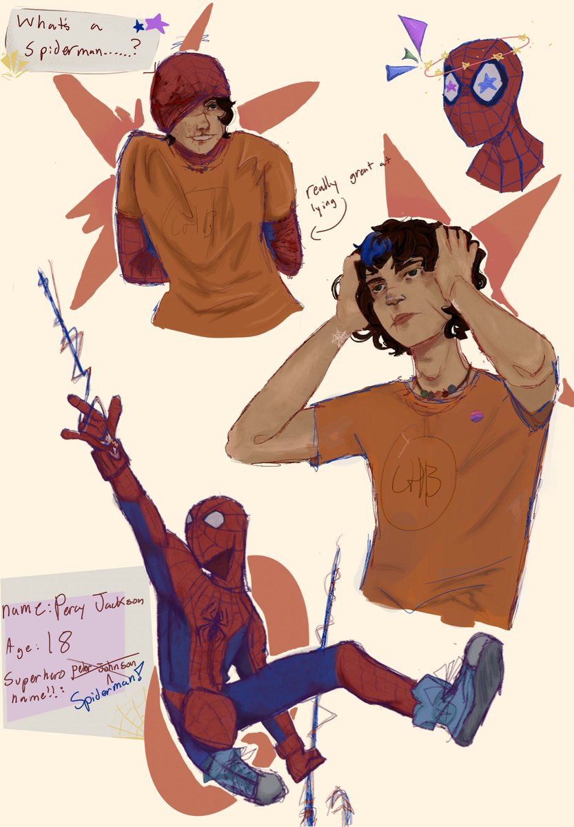 RT @v_evergarden_: percy jackson spider-man crossover welcome to the inside of my  brain #pjo #spiderman https://t.co/u9WxWn7bTx