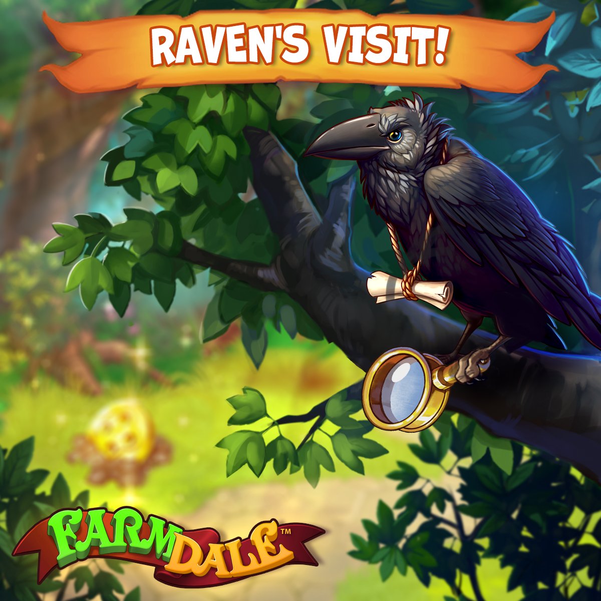FarmDaleGame's tweet photo. Farmers! Raven came back to the Farm and is asking for your help! Use the magnifying glass to collect buttons and exchange them for unique prizes!
#gamegarden #farmdale #fdgame #farmdaleplay #keepcalmandplay https://t.co/9mspkAuI0H