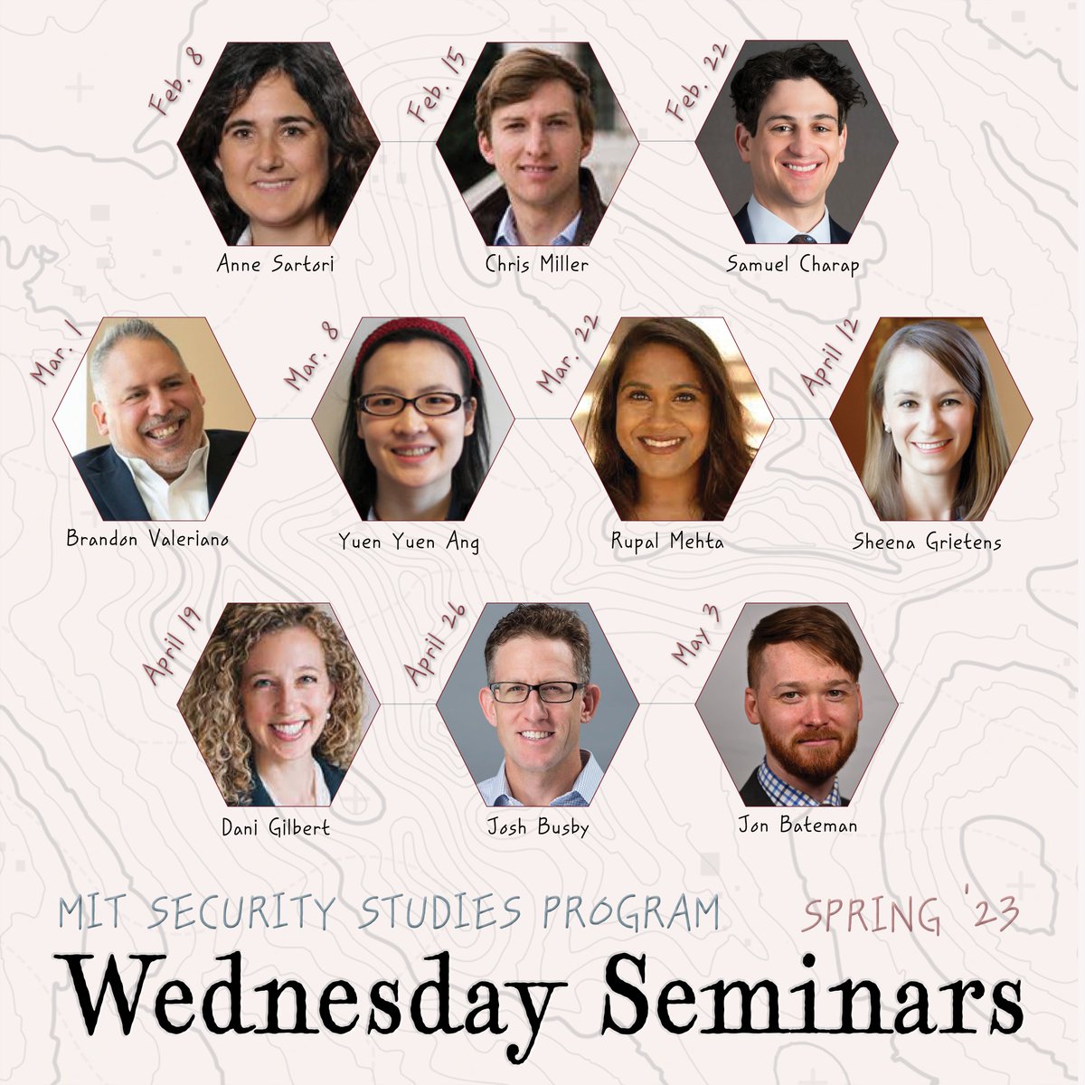 MIT SSP (@mit_ssp) on Twitter photo We’re excited to announce the speakers for our Spring 2023 Wednesday Seminar series! 
Tune in on YouTube for a livestream of each seminar beginning Feb. 8.
youtube.com/channel/UCG5oo… We’re excited to announce the speakers for our Spring 2023 Wednesday Seminar series! 
Tune in on YouTube for a livestream of each seminar beginning Feb. 8.
youtube.com/channel/UCG5oo…