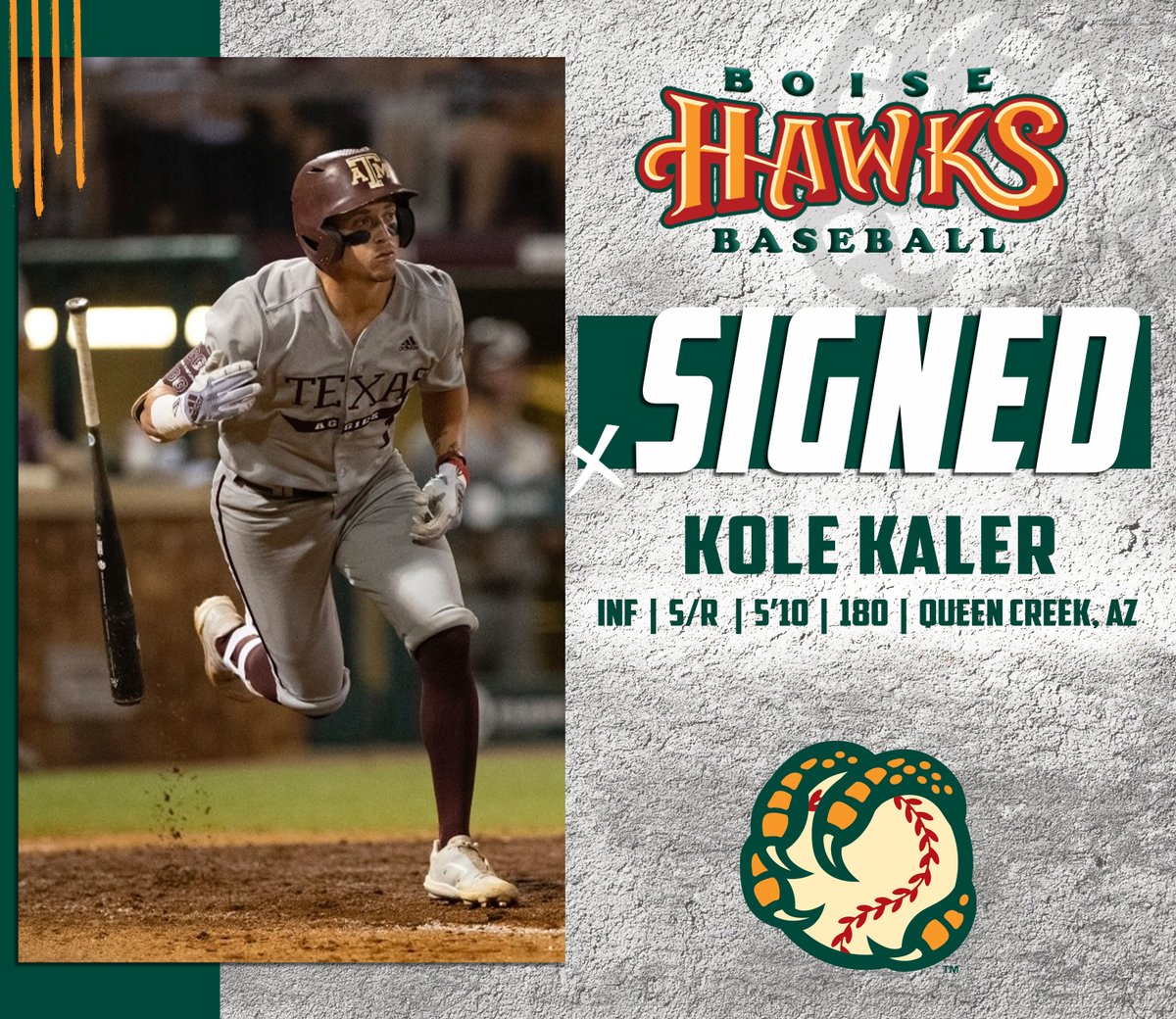 TRANSACTION

Boise Hawks sign INF Kole Kaler

baseball-reference.com/register/playe…
