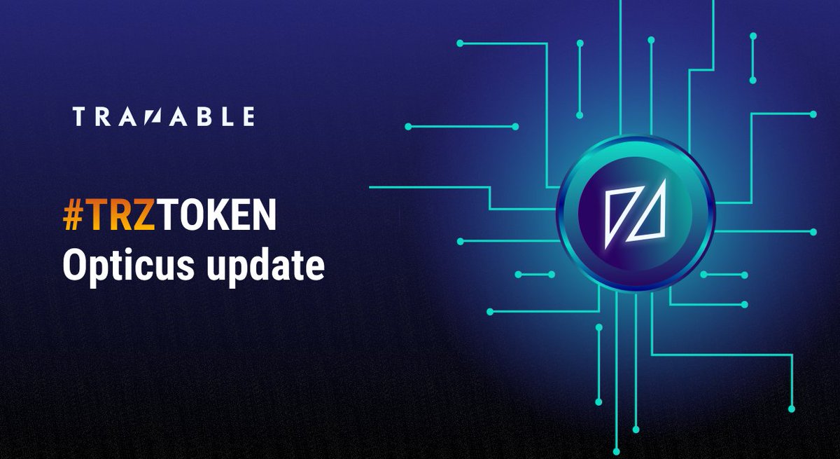 trazable_io's tweet photo. 📣 UTILITY UPDATE
Opticus, TRZ Token's second utility will be launched and presented to the public on January 31st.

Stay tuned 👀

#TRZ #TRZToken #Trazable #UtilityToken #Crypto #tokenization https://t.co/CDEhOueDYy