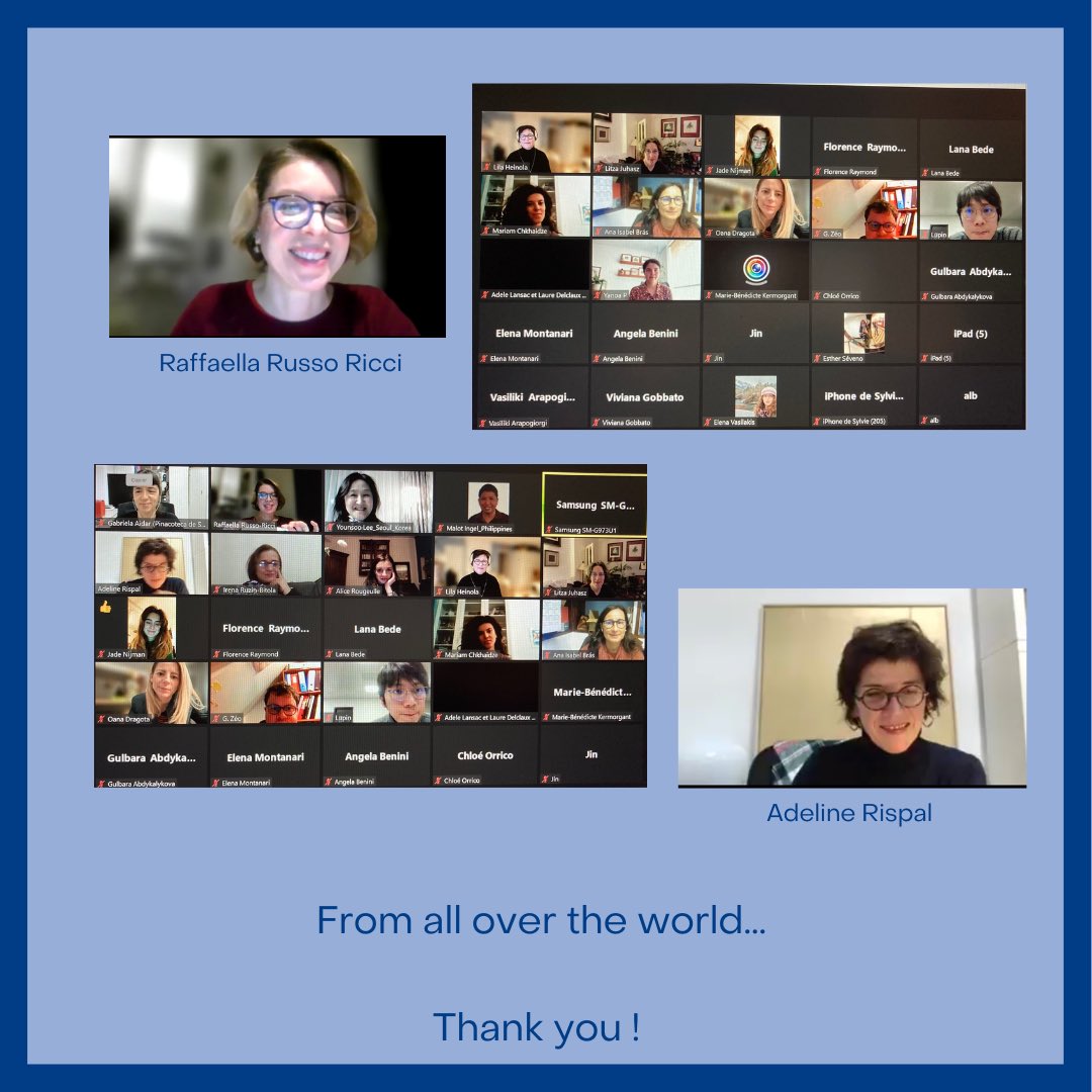 icom_ceca's tweet photo. Our last session on well-being in Museum was a great success ! Thank you Adeline Rispal and all participants from around the world ! Next session : March 31 on sensory maps ! https://t.co/y4sbrJ1Ice