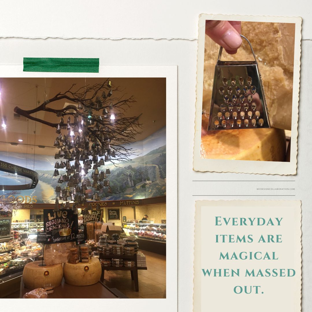 Everyday items are magical when massed out. A few years ago we were asked to create a display for <a href="/bristolfarms/">Bristol Farms</a> Newport Beach location. Something creative for the cheese section.

See the post by @mcdesigncollaboration 

instagram.com/p/CnzgKzaSyem/…

#retail #design #merchandising