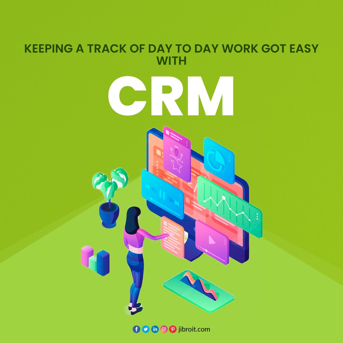Keep track of all your customer relationships with our reliable #CRMDevelopment solutions!

#crmsoftware #crmsystem #crmintegration #crmmanagement #crmdeveloper #crmconsultant #jibroit