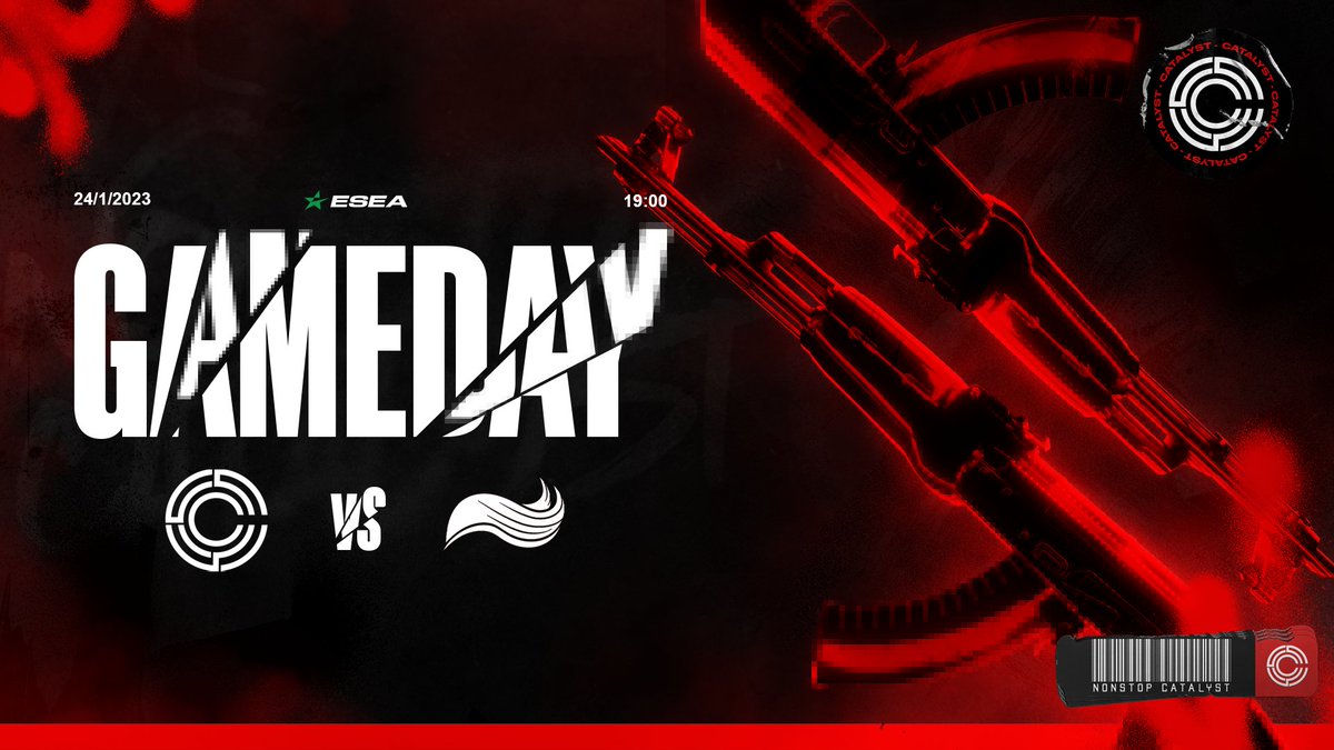 GAMEDAY 🔥

We're kicking off this very busy week with a <a href="/ESEA/">ESEA League</a> Main League match against <a href="/QUANTIQcs/">QUANTIQ</a>.

🕖 7PM (IDT)
📺 twitch.tv/ctlesports

#NonStopCatalyst | <a href="/CTL_Esports/">Catalyst Esports</a>