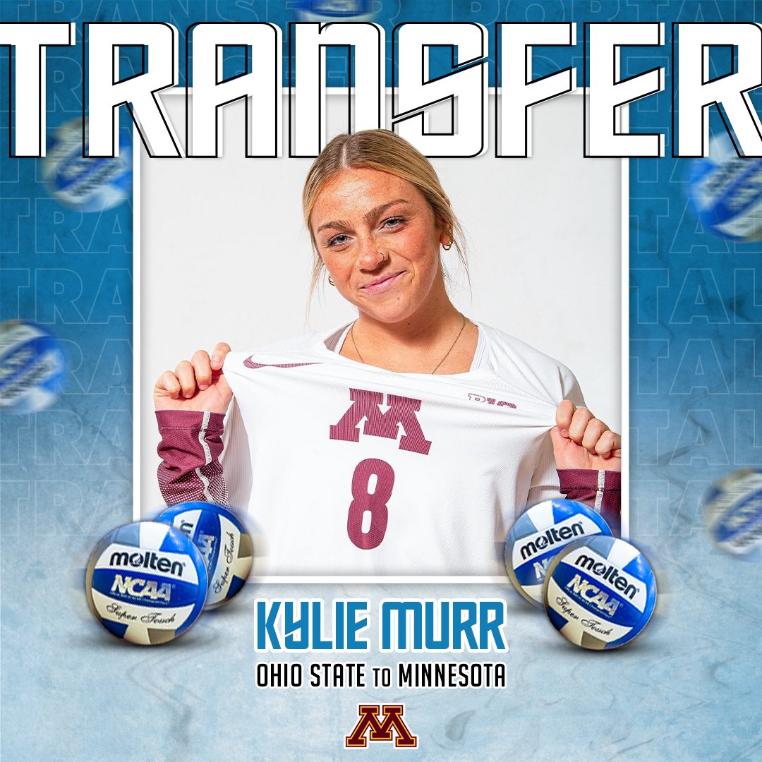 CVBTransfers's tweet photo. 𝗧𝗿𝗮𝗻𝘀𝗳𝗲𝗿

✏️: Kylie Murr
🏐: Libero
🎓: Graduate Student
⬅️: Ohio State
➡️: @GopherVBall 

#CollegeVBTransfers | #NCAAWVB https://t.co/K2YyyoXmN8