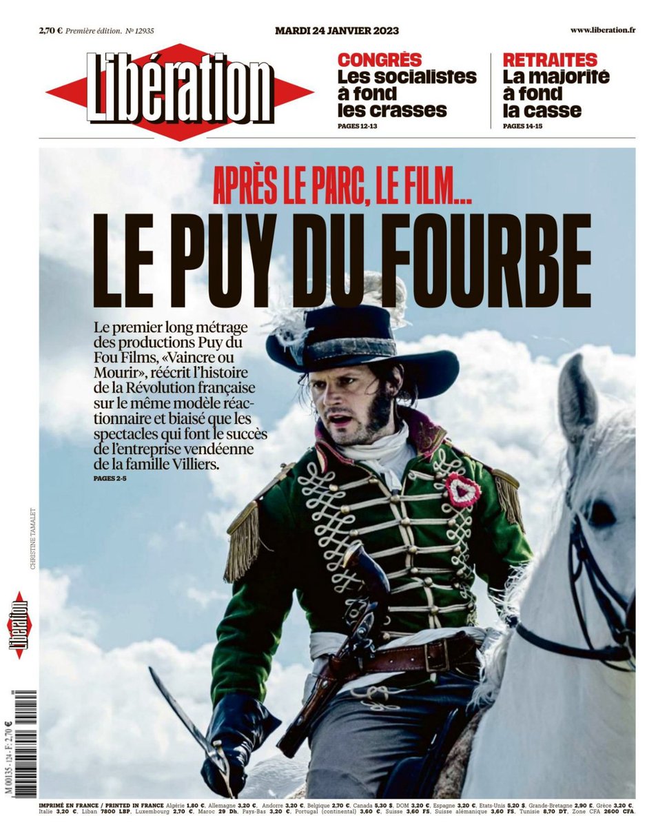La une de <a href="/libe/">Libération</a> est un affront et une honte.

Un peuple auquel on retire la mémoire est un peuple sans avenir.

Ce papier est pitoyable. Peu étonnant venant de la part de ceux qui se veulent être les fossoyeurs de l'avenir français.