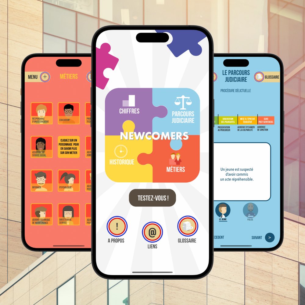 [MADE WITH PANDASUITE]

The PJJ (French Judicial Youth Protection) has a new mobile app for newcomers to learn legal procedures &amp; acronyms in a fun way. Includes key dates, figures, interactive presentations, quizzes. 

pandasuite.com/showcase/pjj-n…

#nocode