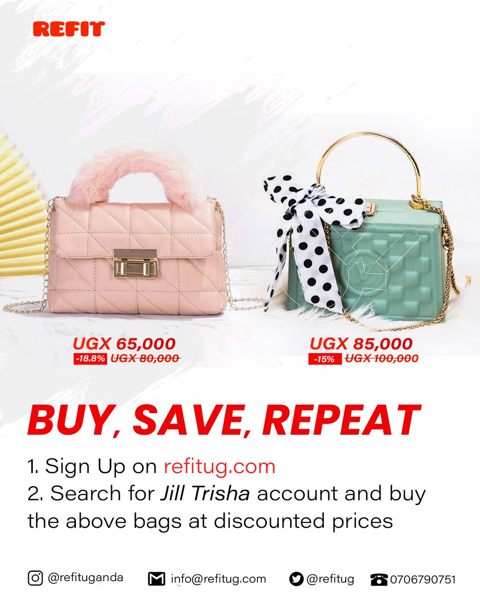 RefitUg's tweet photo. Buy your favorite bags on https://t.co/wZwFbZFky0 where shopping has been made easy. Only a click away. https://t.co/XCIAsfwNGu