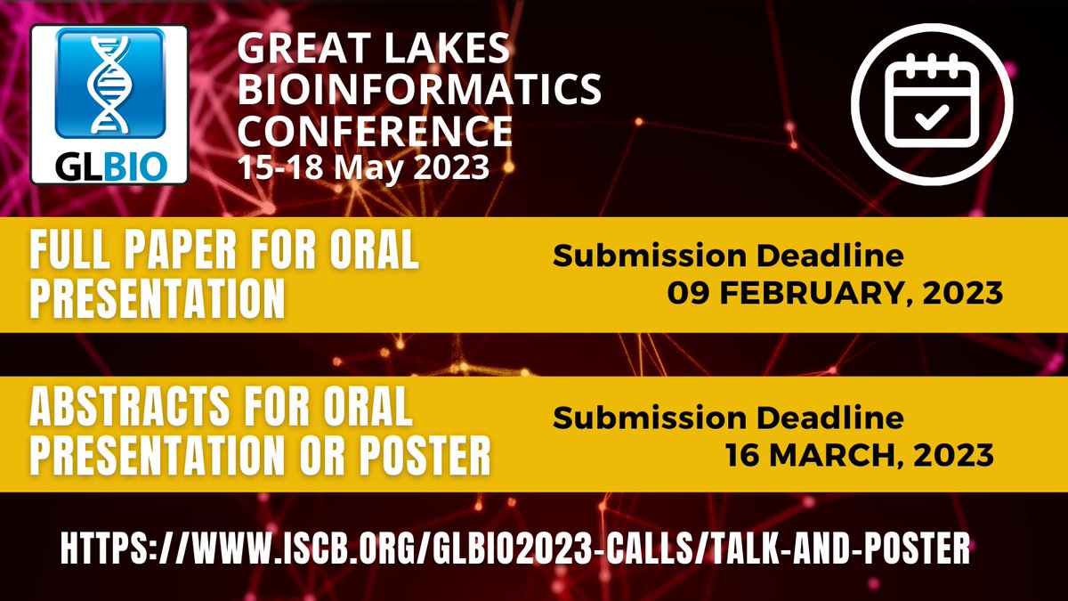 Don't delay - Submit your research to #GLBIO2023
iscb.org/glbio2023-call…

#Bioinformatics
