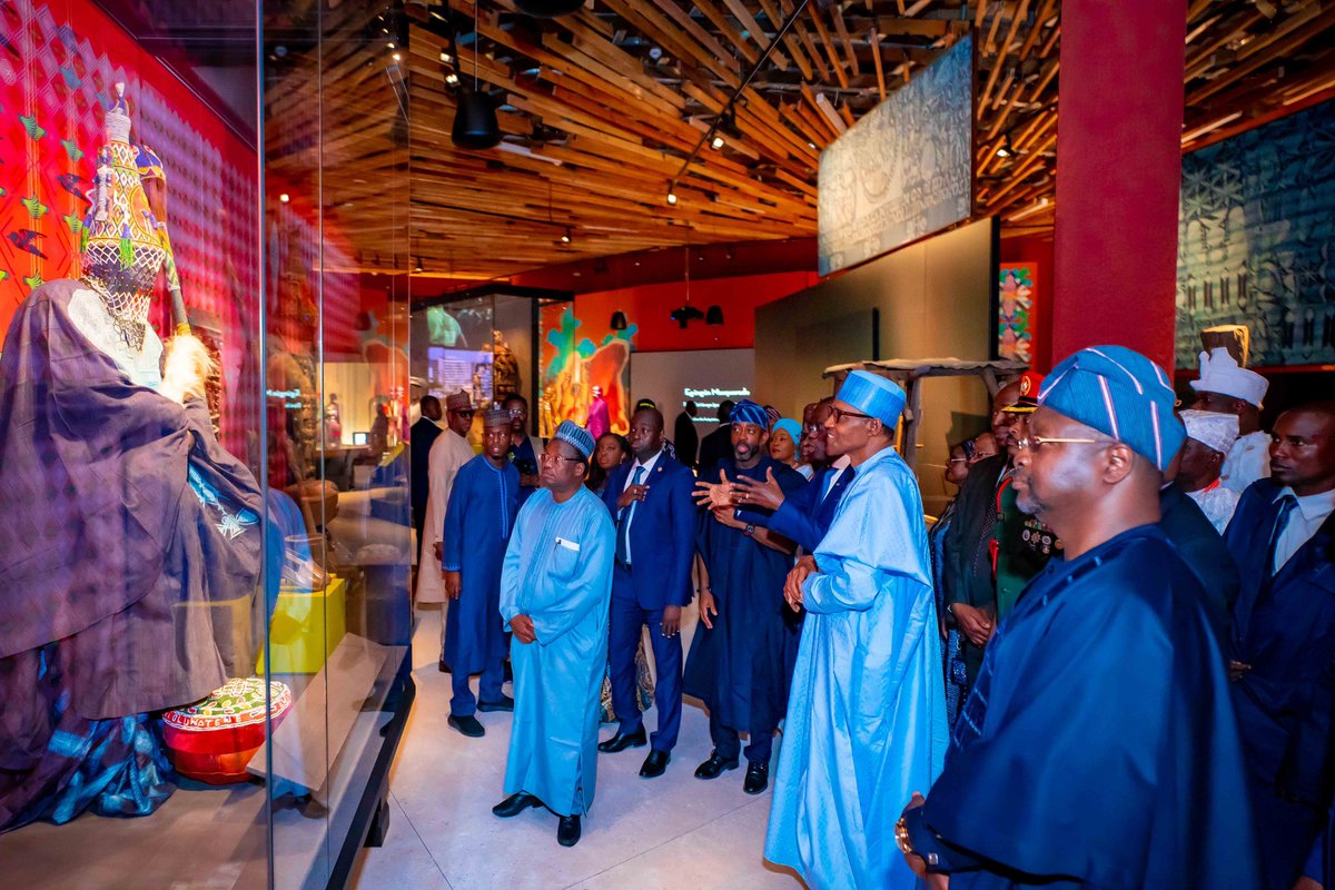 jidesanwoolu's tweet photo. Today, H.E President @Mbuhari commissioned The John Randle Centre for Yoruba Culture and History, our labour of love, the history of which began in 1928.

With a 1,000sqm exhibition gallery and so much more, it will stand out as the first cultural centre of its kind in Lagos. https://t.co/44hTcCOHUn
