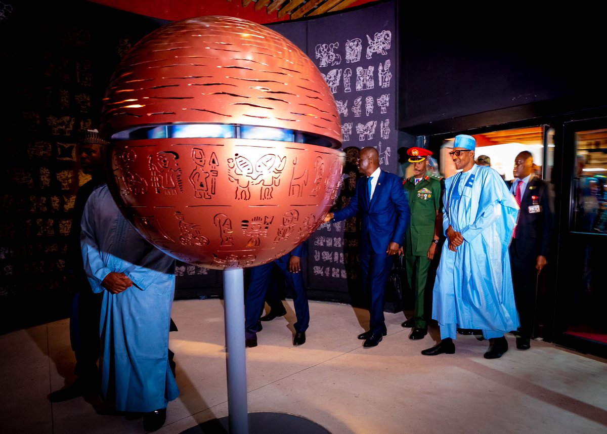 jidesanwoolu's tweet photo. Today, H.E President @Mbuhari commissioned The John Randle Centre for Yoruba Culture and History, our labour of love, the history of which began in 1928.

With a 1,000sqm exhibition gallery and so much more, it will stand out as the first cultural centre of its kind in Lagos. https://t.co/44hTcCOHUn