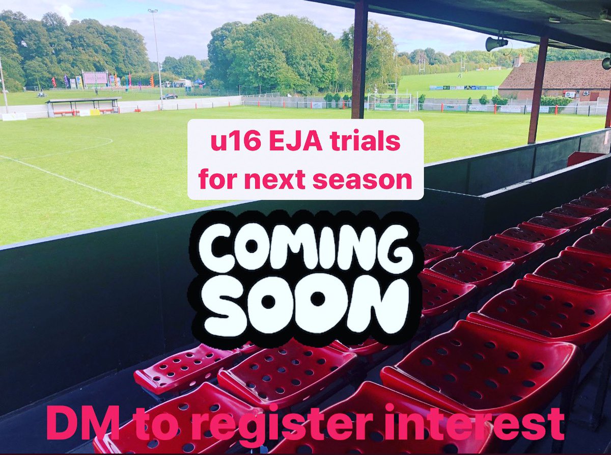 We will be holding trials for a brand new u16 EJA side for next season. If you feel you are ready to take the step up from Sunday league or you have left the academy system then we would love to hear from you #tringarmy 🔴⚫️🔴⚫️